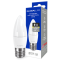 LED лампа GLOBAL C37 CL-F 5W теплый свет E27 (1-GBL-131)